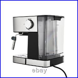1.6L Semi-automatic Espresso Coffee Machine Maker Built in Milk Steam & Frother