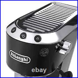 15-Bar Pump Coffee Espresso Latte Cappuccino Machine Maker Stainless Steel Black