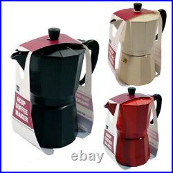 2 X 6 Cup Coffee Maker Stove Pot Espresso Italian Percolator Tea Kitchen New
