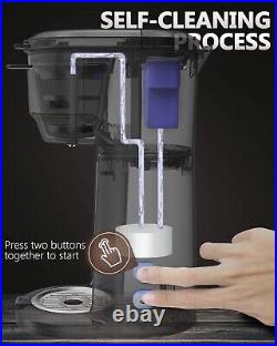 2 in 1 Espresso Coffee Maker Machine Cappuccino Latte Machiato WithFrothing Nozzle