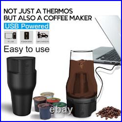 2 pcs Espresso Maker Stainless Steel Coffee Machine for Office Home Travel
