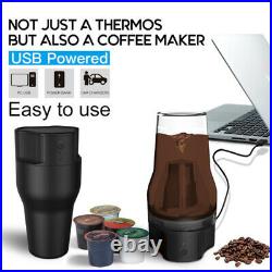 2 pcs Espresso Maker Stainless Steel Mini Coffee Machine for Travel Office Home