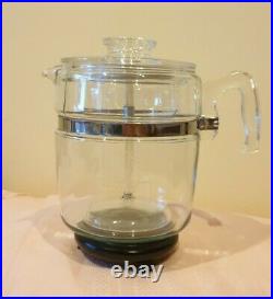 3xFLAMEWARE Pyrex glass 7759-B 9cup coffee maker and soup cooking double pots70s