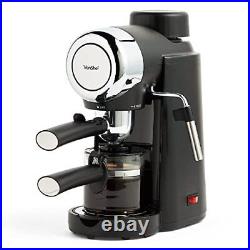 4 Bar Espresso Machine Black Coffee Maker with 4 Cup Capacity