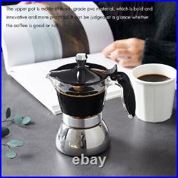 5XMoka Pot, 4 Cup Stovetop Espresso Maker -Cuban Coffee Percolator Machine Prem
