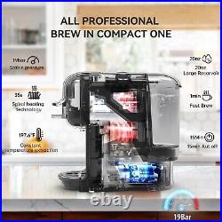 5in1 Capsule Espresso Coffee Machine Nespresso Maker 19 Bar Dolce Gusto ESE Pod