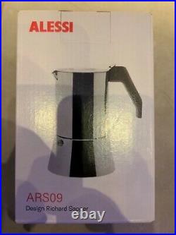 ALESSI 3 Cup Espresso Induction Coffee Maker ARS09 by Richard Sapper boxed new