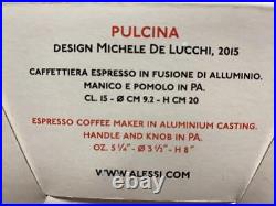 ALESSI Espresso Coffee Maker PULCINA 5oz Design Michele De Lucchi 2015