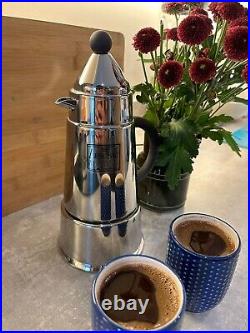 ARMONIE Inoxpran Opera Espresso Pot 6 Cup Espresso Coffee Maker Steel Silver