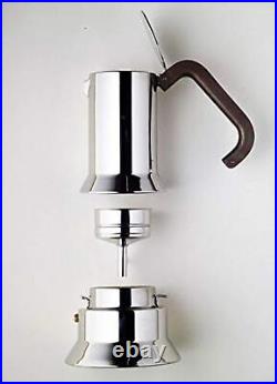 Alessi 9090/3 3-Cup Espresso Coffee Maker in 18/10 Stainless Steel Mirror Pol