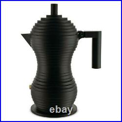 Alessi Black Pulcina Espresso Coffee Maker 6 cup Limited Edition