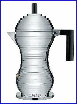 Alessi Pulcina Mdl02/6 B Coffee Maker Of Design Cast Aluminium And Pa Black 6