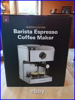 Andrew James Espresso Coffee Machine Maker Latte Cappuccino AJ000683 15bar BNIB