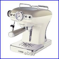 Ariete Ar8913 Vintage 900w Espresso Coffee Maker Cream 15 Bar Pressure Every Cup