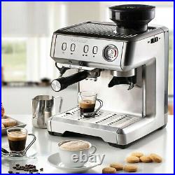 Ariete Metal Espresso Machine with Grinder, Coffee Maker, 1600W Damaged Box