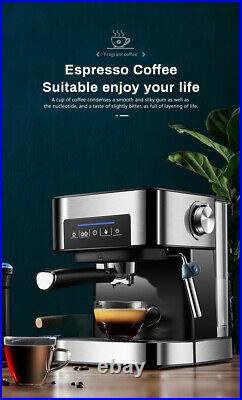 Automatic Coffee Espresso Cappuccino Maker Machine 15 Bar Stainless Steel