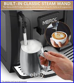 Automatic Espresso Coffee Machine, 19 Bar Barista Pump Coffee Maker with Grinder