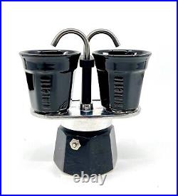 Bialetti Mini Express Kandisky Set With Coffee Maker 2 Cups (90 ML) + 2 Cups, bla