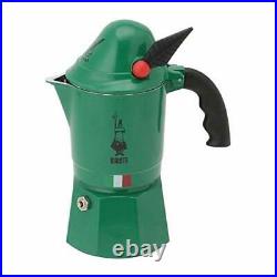 Bialetti Moka Alpina Direct Flame Type Green 3 Cups 2762 Espresso Maker