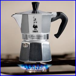 Bialetti Moka Express Aluminium Stovetop Coffee Maker 9 Cup, Silver
