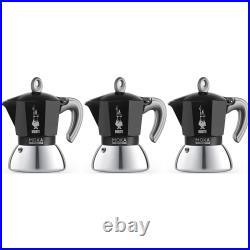Bialetti Moka Induction 2 Cup Espresso Coffee Maker Black Aluminium/Steel