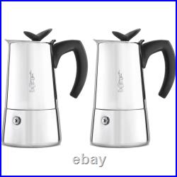 Bialetti Musa 10 Cup Moka Pot Stainless Steel Stovetop Espresso Coffee Maker