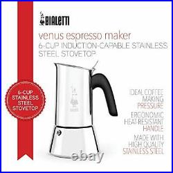 Bialetti venus Stovetop espresso coffee maker 6 -Cup Stainless Steel