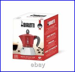 Biaretti Espresso Maker Fire IH Joined Mocha Induction 6 Cup Coffee Makinetta Re