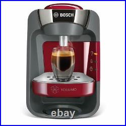 Bosch TAS3203 Tassimo Suny Coffee Maker Brewer Automatic Of Capsules Red