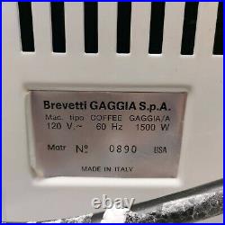 Brevetti Coffee Gaggia White Coffee Maker 0890 1500W