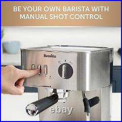 Breville Bijou Espresso Machine, Automatic and Manual, Cappuccino & Latte Maker