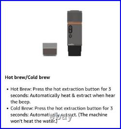 CONQUECO Portable Coffee Machine Travel 12v Car Espresso Maker with Battery