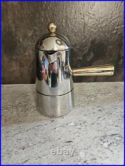 Carmencita Lavazza Stainless 18/10 Stove Top Espresso, Made In Italy, Like New