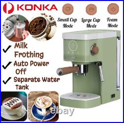 Coffee Machine Espresso Cappuccino Latte Automatic Maker Flat Milk Frother 1.2L