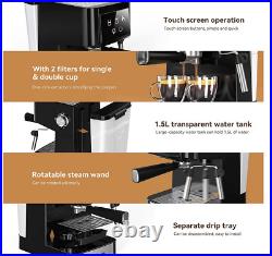 Coffee Machine Espresso Machine with Milk Frother Dual Temperature Coffee Maker