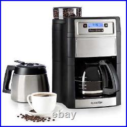 Coffee Machine Espresso Maker Bean to Cup Grinder Brewing Thermo Jug Timer 1.25L