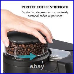 Coffee Machine Espresso Maker Bean to Cup Grinder Brewing Thermo Jug Timer Black