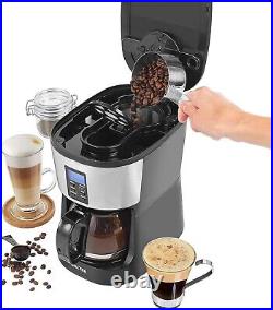 Coffee Maker Grinder 750ml Carafe Reusable Filter Programmable Timer