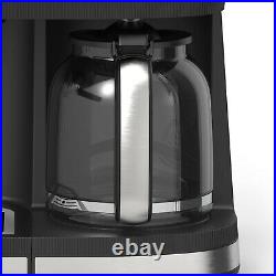Combo 19-Bar Espresso and 10-Cup Drip Coffee Maker 1650W Power Stainless Steel