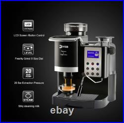 DEVISIB All-in-One Coffee Machine Espresso Coffee Maker with Grinder Automatic