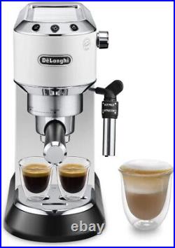 De'Longhi Dedicated Coffee Maker Of Pump Stainless Steel Ground Or Pods Wht