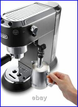 De'Longhi EC685BK Dedica Style Black Barista Pump Coffee Espresso Machine Maker