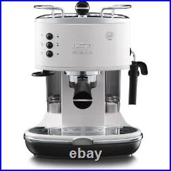 De'Longhi ECOM311. W Ground & Pods Coffee Machine & Espresso Icona Micalite White