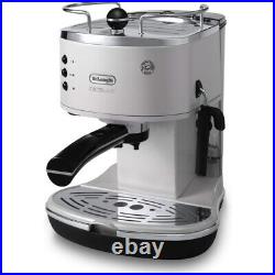 De'Longhi ECOM311. W Ground & Pods Coffee Machine & Espresso Icona Micalite White