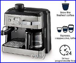 DeLonghi Coffee & Espresso Maker, Cappuccino, Latte Machine + Milk Frother New