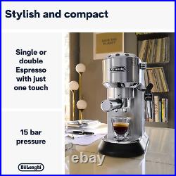 Dedica Style, Traditional Pump Espresso Machine, Coffee and Cappuccino Maker, EC