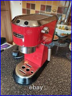Delonghi Dedica Red Coffee Machine Maker