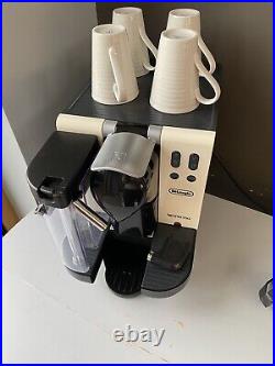 Delonghi Nespresso Pod Machine In Cream & Black Coffee & Milk One Touch EN660