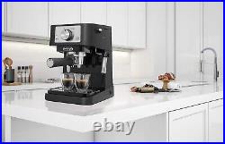 Delonghi Stilosa Barista Espresso Machine & Cappuccino Maker Black/Si EC260. BK