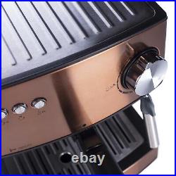 Electric Coffee Machine Maker Espresso Cappuccino Hot Milk Barista Modern 850W